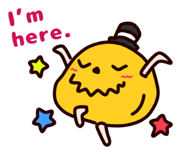 Halloween pumpkin"MICHAEL" English sticker #12869231