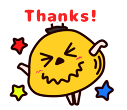 Halloween pumpkin"MICHAEL" English sticker #12869234