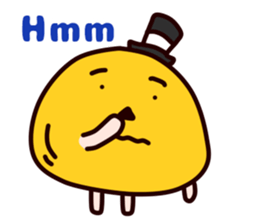 Halloween pumpkin"MICHAEL" English sticker #12869236