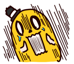 Halloween pumpkin"MICHAEL" English sticker #12869238