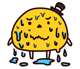 Halloween pumpkin"MICHAEL" English sticker #12869239