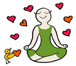 Cute Yoga buddies, Oira & Kotori sticker #12869247