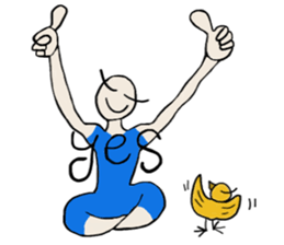 Cute Yoga buddies, Oira & Kotori sticker #12869259