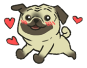 Puggy Pug Maruu sticker #12870028