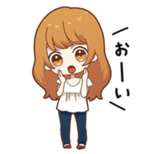 Girls that have a clear opinion sticker #12870294