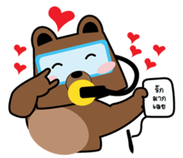 SCUBA BEAR THAI sticker #12871033