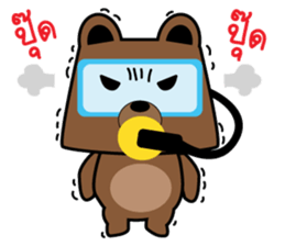 SCUBA BEAR THAI sticker #12871045