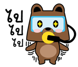 SCUBA BEAR THAI sticker #12871065