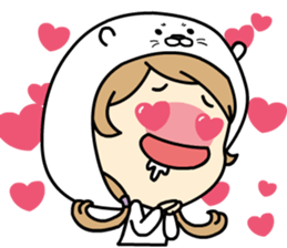 Seal girl sticker #12871080