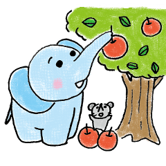 Daily life of an elephant and the mouse