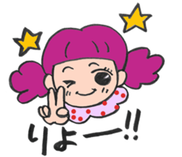 hair pink girl sticker sticker #12871312
