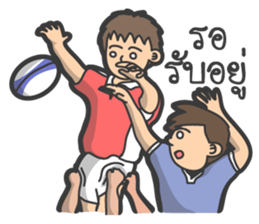 Rugby football team sticker #12872359