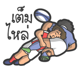 Rugby football team sticker #12872366