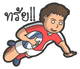 Rugby football team sticker #12872368