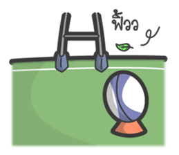 Rugby football team sticker #12872385
