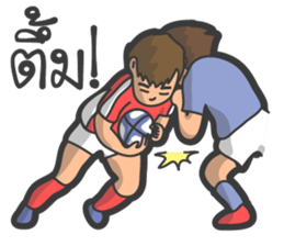 Rugby football team sticker #12872388