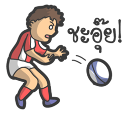 Rugby football team sticker #12872394