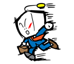 Robot workman sticker #12872519