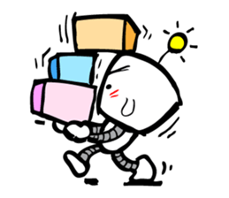 Robot workman sticker #12872522