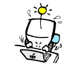 Robot workman sticker #12872529