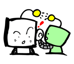 Robot workman sticker #12872543