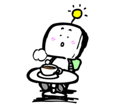 Robot workman sticker #12872558