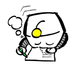 Robot workman sticker #12872565
