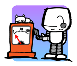 Robot workman sticker #12872577