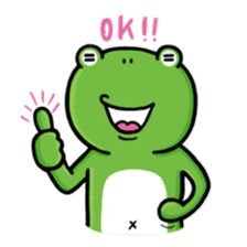 FROG MAN'S ANSWERING STICKER sticker #12872900