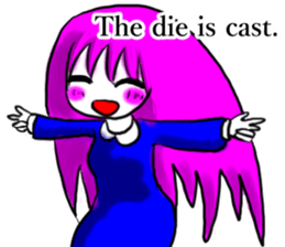 Many hair girl(mild) sticker #12873587