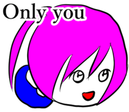 Many hair girl(mild) sticker #12873592