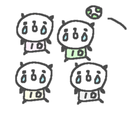 futsal panda stickers! sticker #12874474