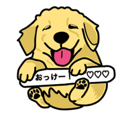 My lovely dog is Golden Retriever sticker #12874823