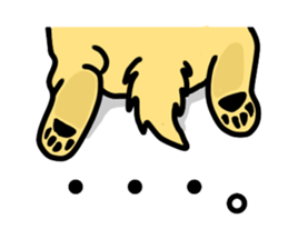 My lovely dog is Golden Retriever sticker #12874825