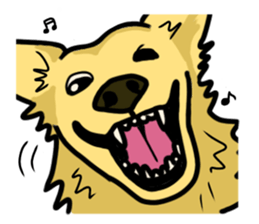My lovely dog is Golden Retriever sticker #12874831