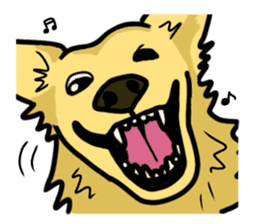 My lovely dog is Golden Retriever sticker #12874831