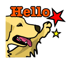 My lovely dog is Golden Retriever sticker #12874856
