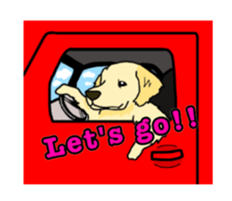 My lovely dog is Golden Retriever sticker #12874858