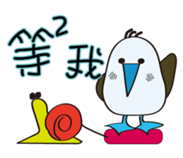 Blue-footed birds sticker #12877205