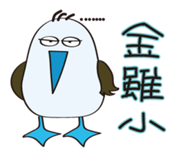 Blue-footed birds sticker #12877209