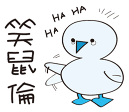 Blue-footed birds sticker #12877221