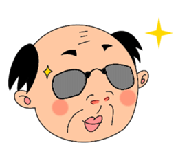 single-word old man sticker #12877615