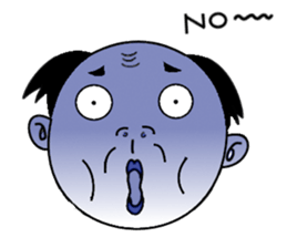 single-word old man sticker #12877617