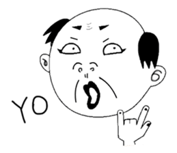 single-word old man sticker #12877619