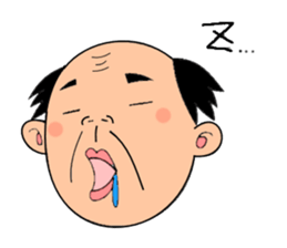 single-word old man sticker #12877620