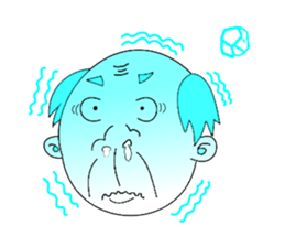 single-word old man sticker #12877625