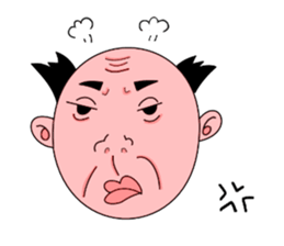 single-word old man sticker #12877627