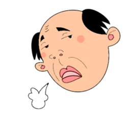 single-word old man sticker #12877631