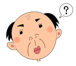 single-word old man sticker #12877634