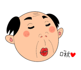 single-word old man sticker #12877636